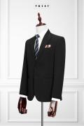 387 Bộ Vest Đen Sọc Ẩn 2 Nút #2